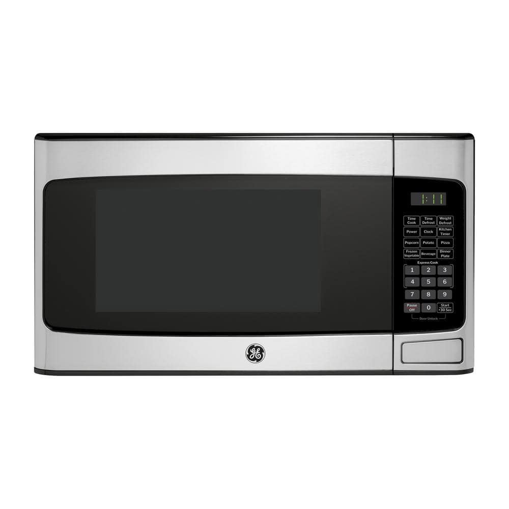 Compact Stainless Steel Countertop Microwave with LED Display