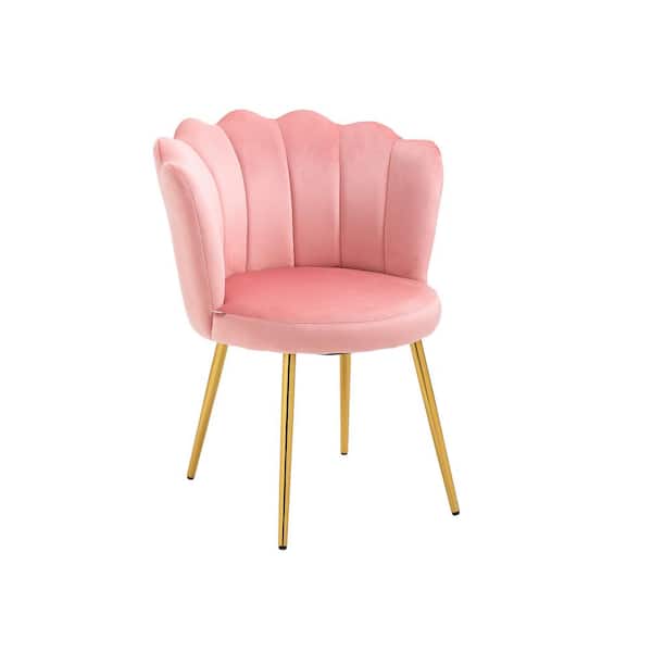 Unbranded Pink Modern Polyester Upholstery Dining Chairs