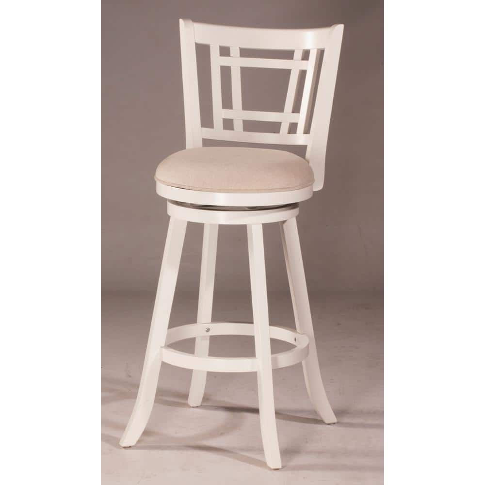 Hillsdale Furniture Fairfox White Swivel Counter Stool 4650-828