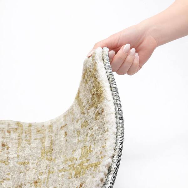 Dream Shag Premium Machine Washable Abstract ADS76 Caramel 10 ft. x 14 ft. Area Rug