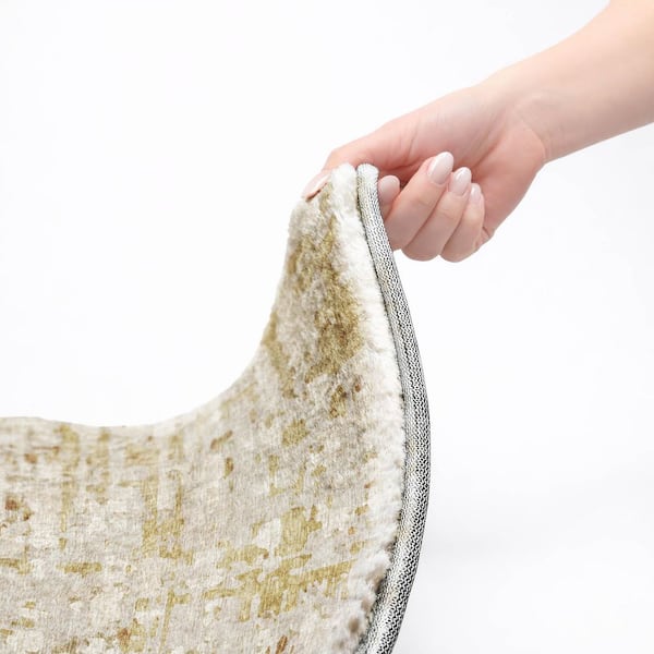 Dream Shag Premium Machine Washable Abstract ADS76 Caramel 5 ft. x 7 ft. 6 in. Area Rug