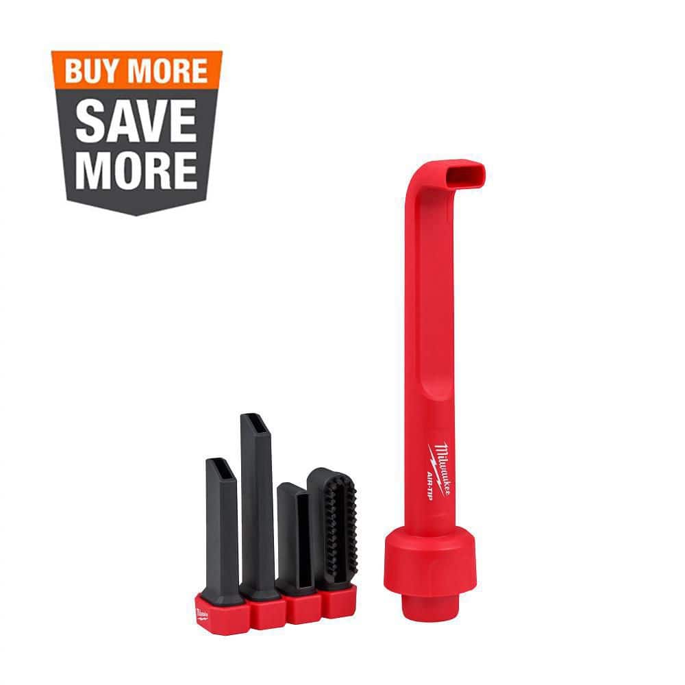 AIR-TIP 1-1/4 in. - 2-1/2 in. 4-IN-1 Right Angle Tool Wet/Dry Shop Vacuum Attachment - (5-Piece) price history on PriceWatchPro