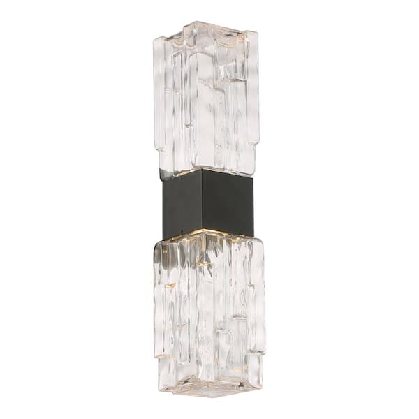 WAC Lighting Nord 18 in. Black Integrated LED Outdoor Wall Sconce in 3000K
