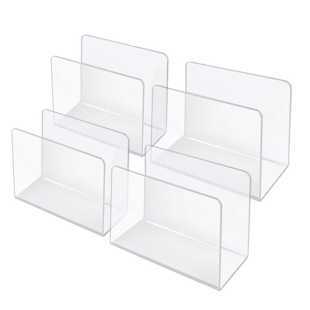 Clear Acrylic Medium Rectangular Pedestal File Holder