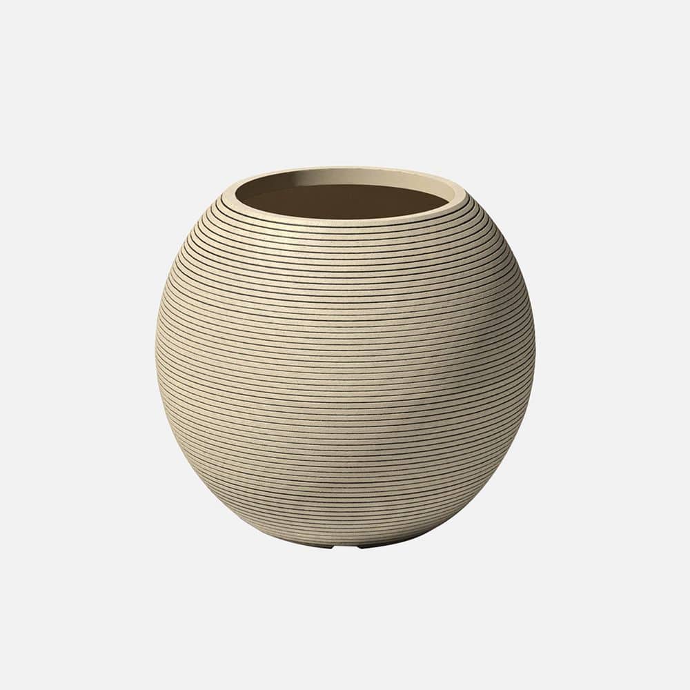 Sphere 18 in. Round Sand Plastic Tall Planter price history on PriceWatchPro