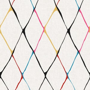 diamondlike Prism Vinyl Peel and Stick Wallpaper Roll ( Covers 30.75 sq. ft. )