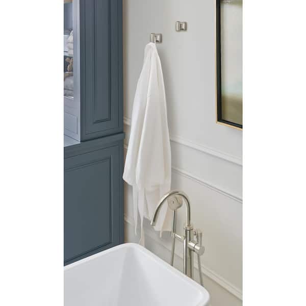 Revitalize Knob Single Robe Hook in Brushed Nickel