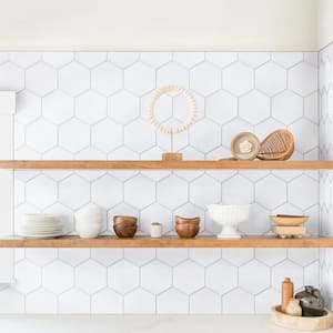 Horizon Hex Blanco 7-3/4 in. x 9 in. Ceramic Floor and Wall Tile (8.88 sq. ft./Case)