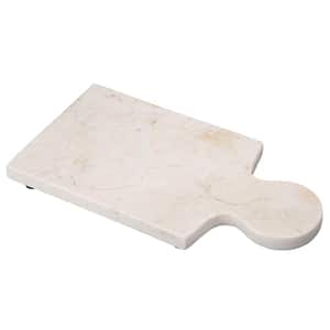 12 in. x 6 in. Natural Champagne Marble Cheese Paddle Board