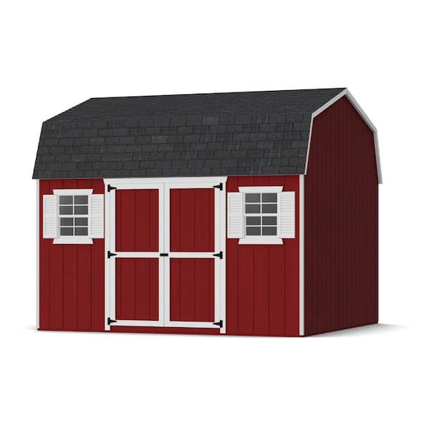 Value Gambrel Workshop 12 ft. x 12 ft. Outdoor Wood Storage Shed Precut Kit with Floor (144 sq. ft. )