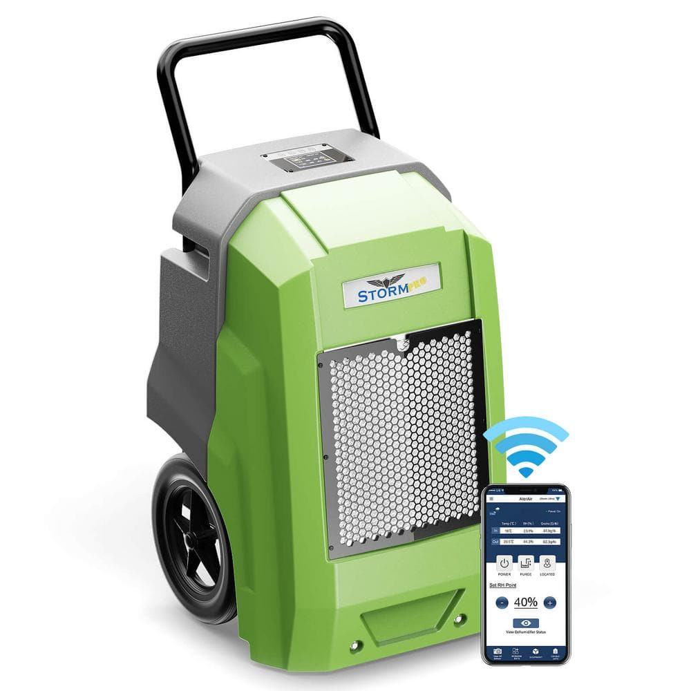 180 ft. 2,300 sq. ft. Bucketless Commercial Dehumidifier in Green with Wifi Enabled price history on PriceWatchPro