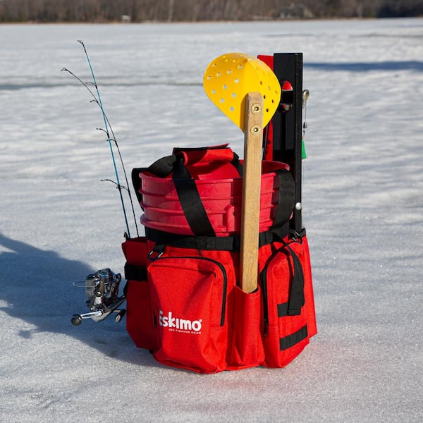 Camouflage Ice Fishing General Fishing Bucket Tool Organizer, Multiple  Pockets, Adjustable Bucket Caddy Tackle Bag