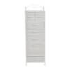 HOUSEHOLD ESSENTIALS Victoria 8-Drawer Storage Tower, Narrow, Scandinavian  White 8400-1 - The Home Depot