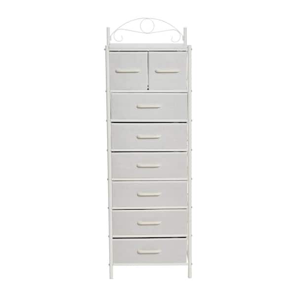 Drawer/Dresser/Storage Cabinet Organizer with 8 Drawers Latitude Run Finish: White