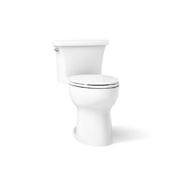 Highline 12 in. One-Piece Single Flush: 1.28 GPF Single Flush Elongated Toilet in White Seat Included