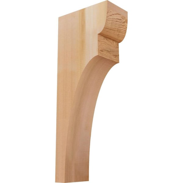 Ekena Millwork 5-1/2 in. x 10 in. x 26 in. Western Red Cedar Yorktown Smooth Corbel