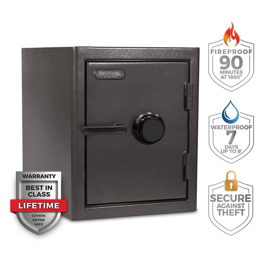 Diamond 2.2 cu. ft. Fireproof/Waterproof Home and Office Safe with Combinat