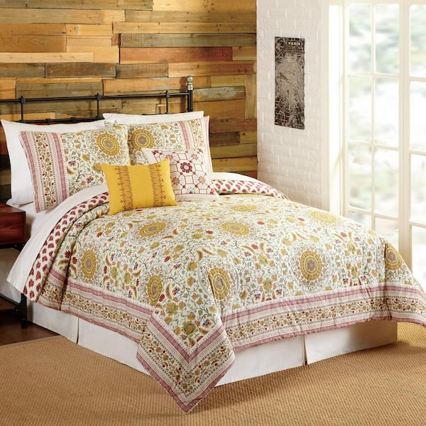 Joanne 5-Piece Red Comforter Set