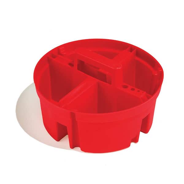 Bucket Boss Super Stacker 4-Compartment Plastic Small Parts