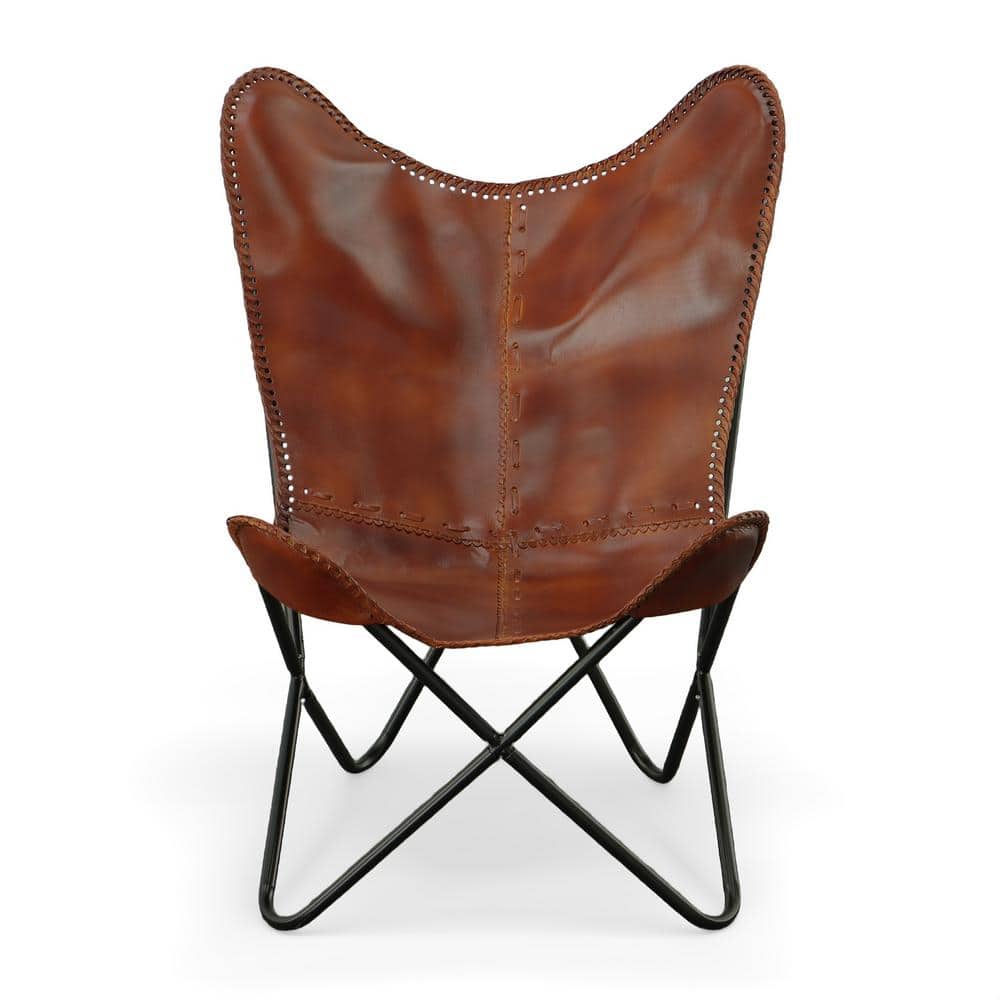 Carolina Monroe Butterfly Chair Brown Black