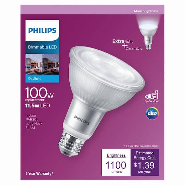 Philips 100-Watt Equivalent PAR30L High Output Dimmable Flood LED