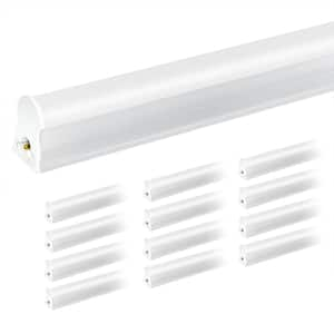 4 ft. 80-Watt Equivalent T5 LED White Shop Light, 2200LM 5000K, Linkable, ETL Listed, Office Garage Shop Light (12-Pack)