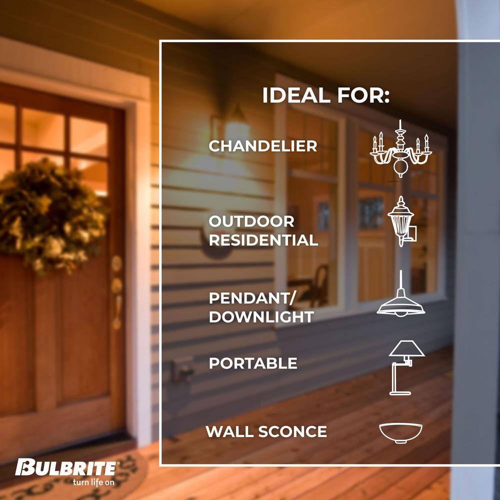 Clear Dimmable Decorative LED Filament Bulb, 4.25 in