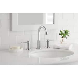 Dorind 8 in. Widespread 2-Handle High-Arc Bathroom Faucet in Chrome