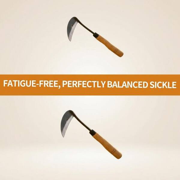 Misopily 9.84 in. Japanese Hand Hoe Sickle for Weeding and