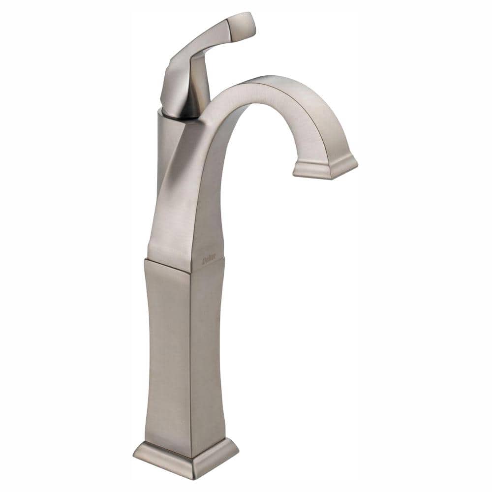 Delta Dryden Single Hole Single Handle Vessel Sink Faucet in Stainless ...