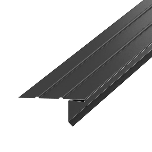 Amerimax Home Products F4.5 x 10 ft. Black Aluminum Drip Edge Flashing