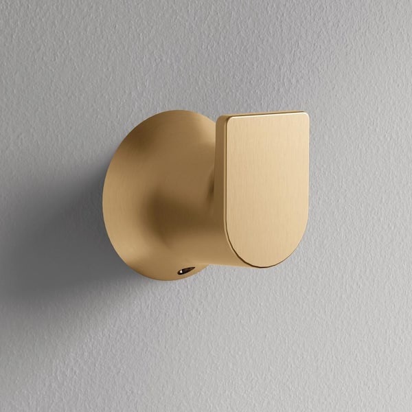 Genta Single Robe Hook in Bronzed Gold