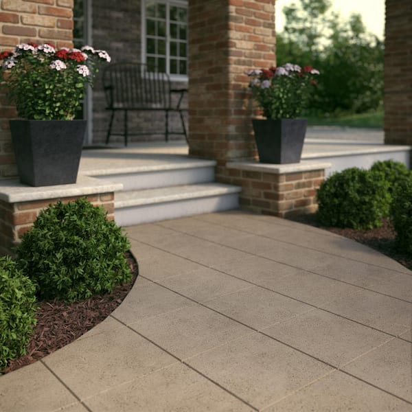 12 in. x 12 in. x 1.57 in. Rustic Blend Concrete Step Stone (168-Pieces/168 sq. ft. /Pallet)