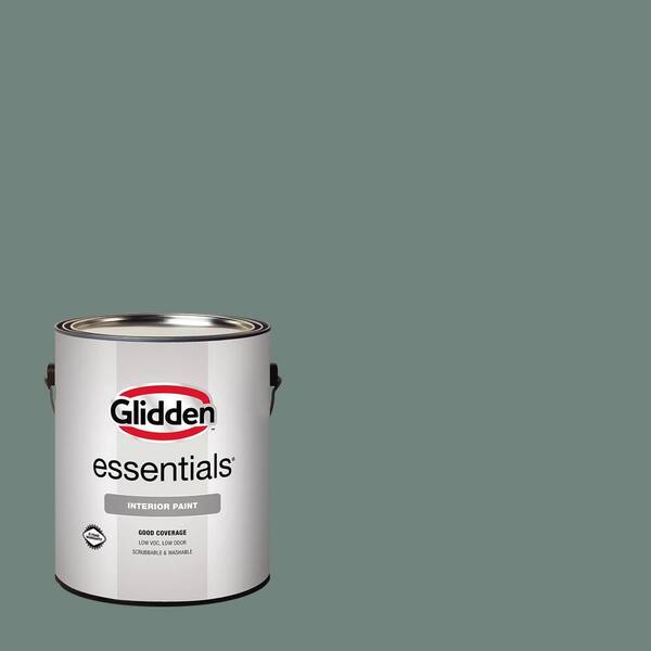 Glidden Essentials 1 gal. PPG1136-6 Dwarf Spruce Semi-Gloss Interior Paint