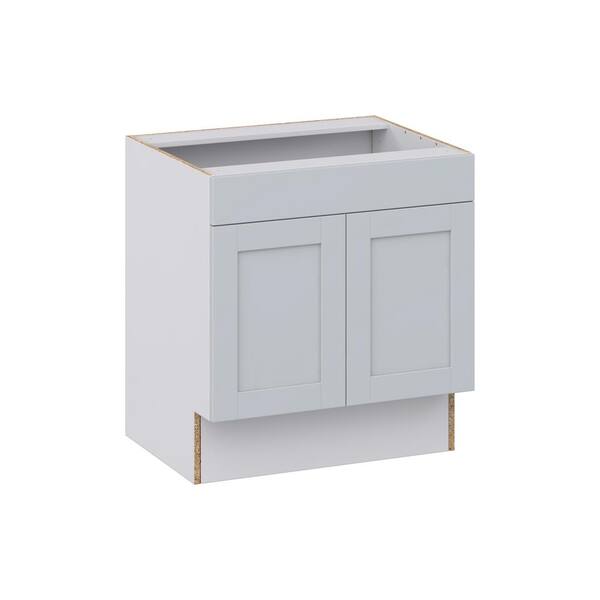 J COLLECTION Cumberland Light Gray Shaker Assembled 30 in. W x 32.5 in ...