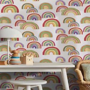 Rainbow Multi Removable Peel and Stick Wallpaper