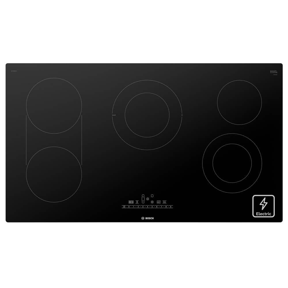 800 Series 36 in. Radiant Electric Cooktop in Black with 5 Burner Elements including 3,600-Watt SpeedBoost Burner