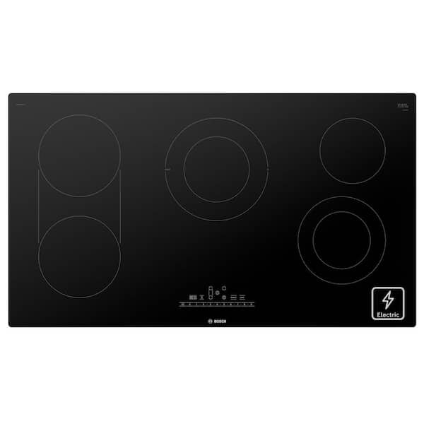 800 Series 36 in. Radiant Electric Cooktop in Black with 5 Burner Elements including 3,600-Watt SpeedBoost Burner