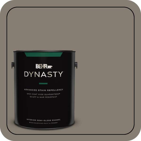 BEHR DYNASTY 1 gal. #MQ2-53 Smoky Trout One-Coat Hide Semi-Gloss Enamel Interior Stain-Blocking Paint & Primer