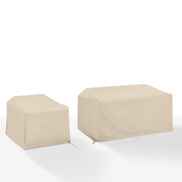 CROSLEY FURNITURE 2-Pieces Tan Outdoor Furniture Cover Set