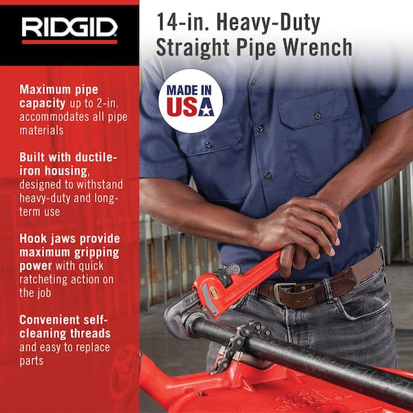 (APC) HEAVY DUTY PIPE WRENCH 14