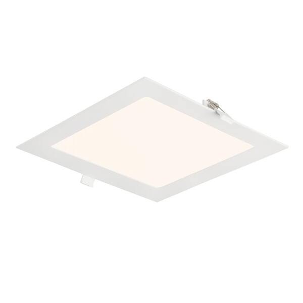 EnviroLite 8 in. Square 1400 Lumens Integrated LED Canless Slim Panel Light, 5000K
