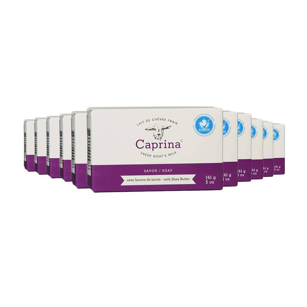 Caprina Fresh Goat's Milk Moisturizing Soap Bar - Shea Butter (24-Pack) 98  - The Home Depot, image size:1000x1000