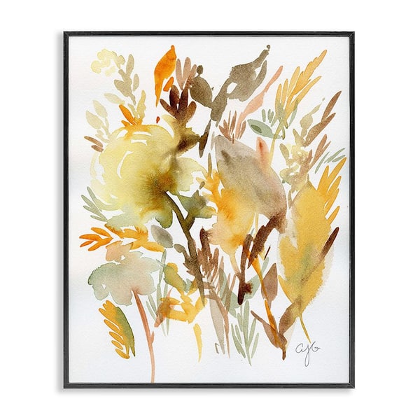 Stupell Industries Abstract Autumnal Foliage by Alexandria Gilbert Kincaid 1 Piece Framed Graphic Print Nature Art Print 14 in. x 11 in.