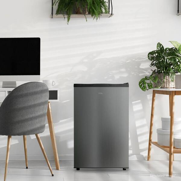 TCL 4.5 cu. ft. Compact Single Door Mini Refrigerator in Silver