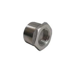 1 in. x 1/4 in. 304 Stainless Steel 150 PSI Threaded Hexagon Bushing