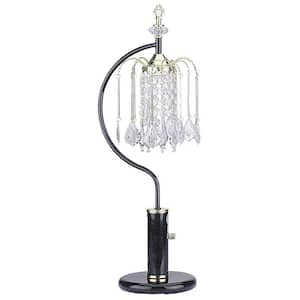 27 in. Table Lamp With Crystal-Inspired Shade