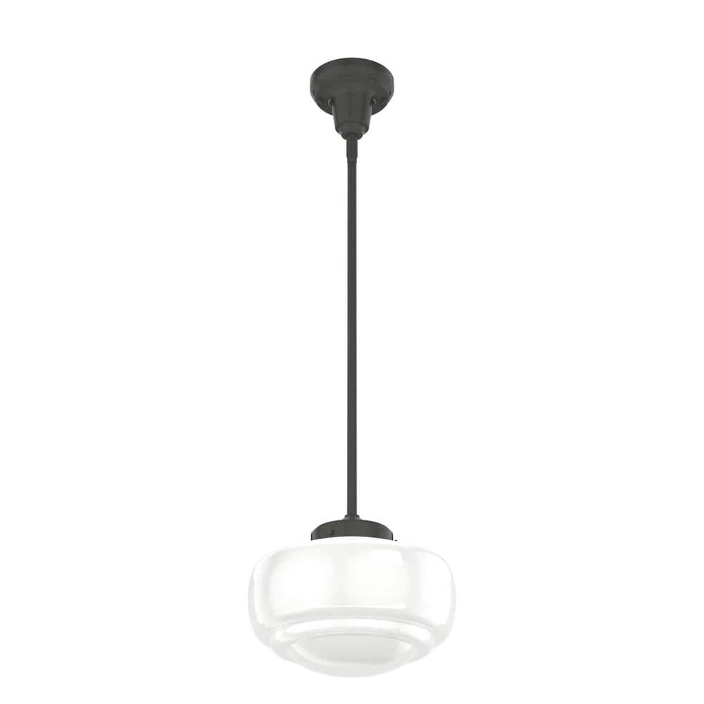 Saddle Creek Noble Bronze Mini Pendant with Brushed Nickel Accents