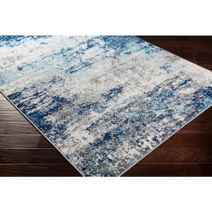 Gene Dark Blue 7 ft. 10 in. x 10 ft. 3 in. Area Rug