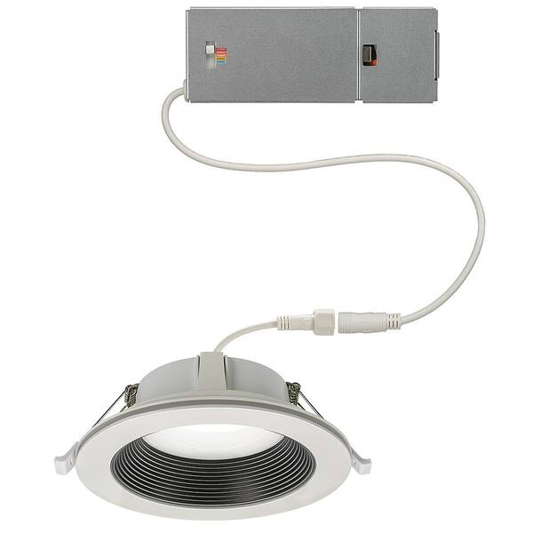 Commercial Electric 6 In Canless Color Selectable Integrated Led Recessed Light Trim W Night Reduces Eye Glare 900 Lumens 53823101 Integrated Led Recessed Light Trim, What Size Hole To Cut For 6 Inch Recessed Light